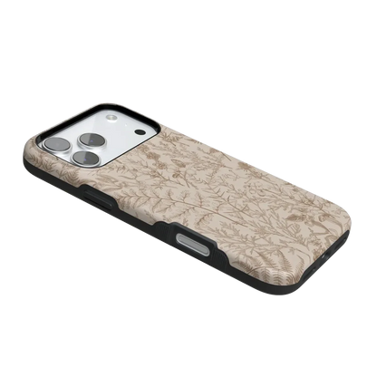 Beige Garden | Neutral Floral Case iPhone Case get.casely