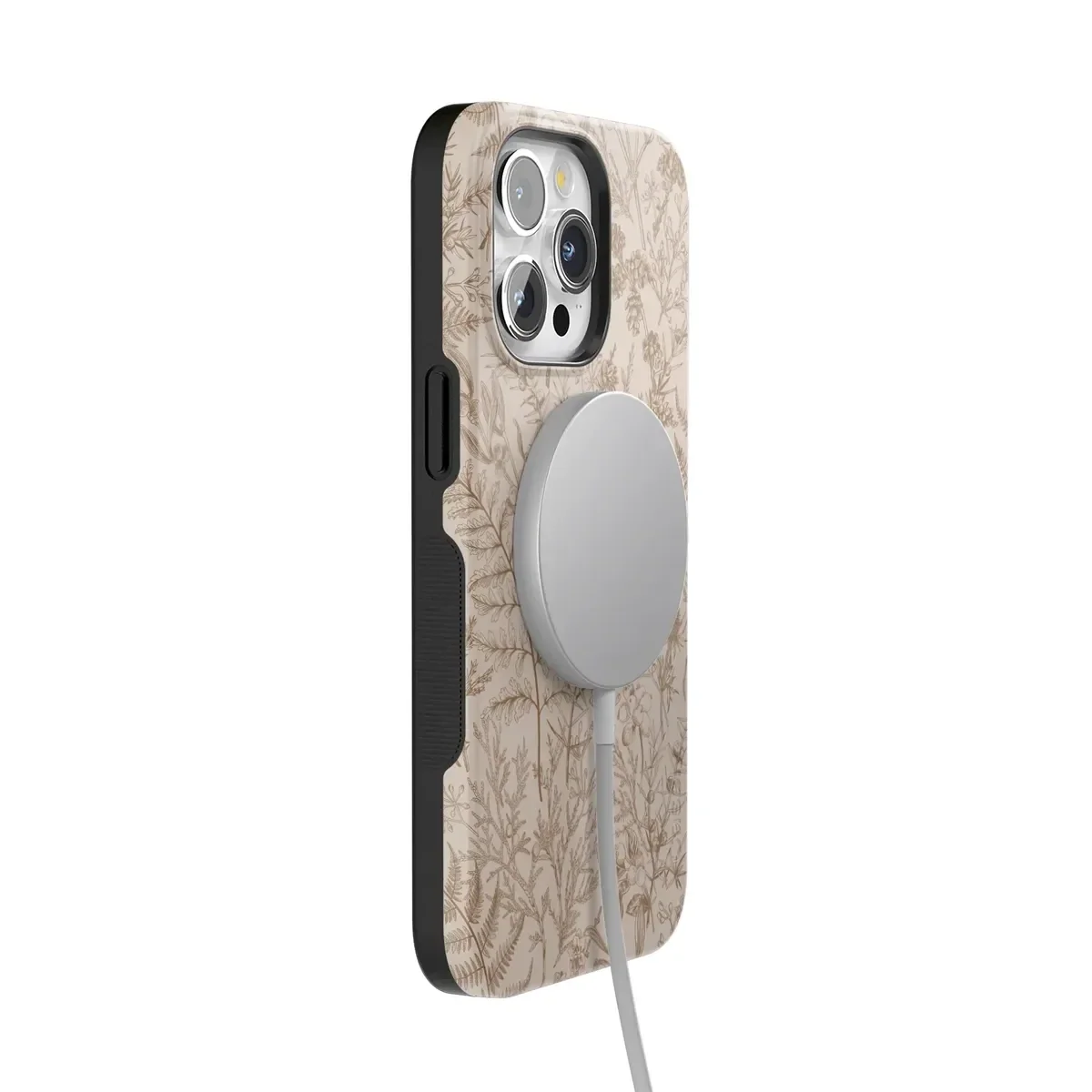 Beige Garden | Neutral Floral Case iPhone Case get.casely