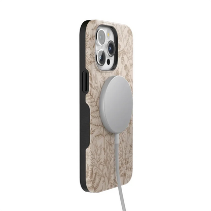Beige Garden | Neutral Floral Case iPhone Case get.casely