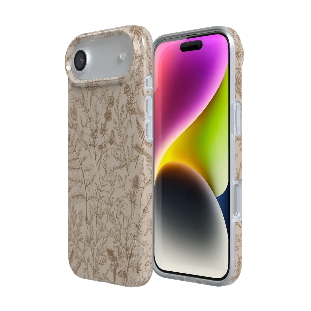 Beige Garden | Neutral Floral Case iPhone Case get.casely