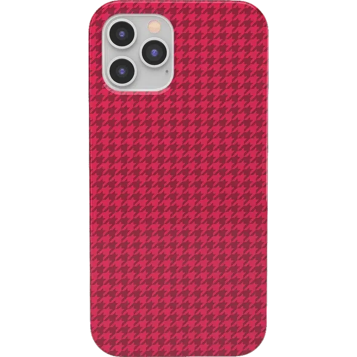 Best Dressed | Pink Houndstooth Case iPhone Case get.casely Classic iPhone 12 Pro Max