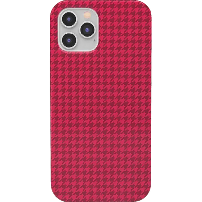 Best Dressed | Pink Houndstooth Case iPhone Case get.casely Classic iPhone 12 Pro Max