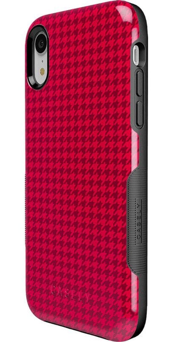 Best Dressed | Pink Houndstooth Case iPhone Case get.casely