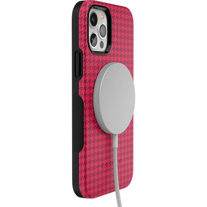 Best Dressed | Pink Houndstooth Case iPhone Case get.casely