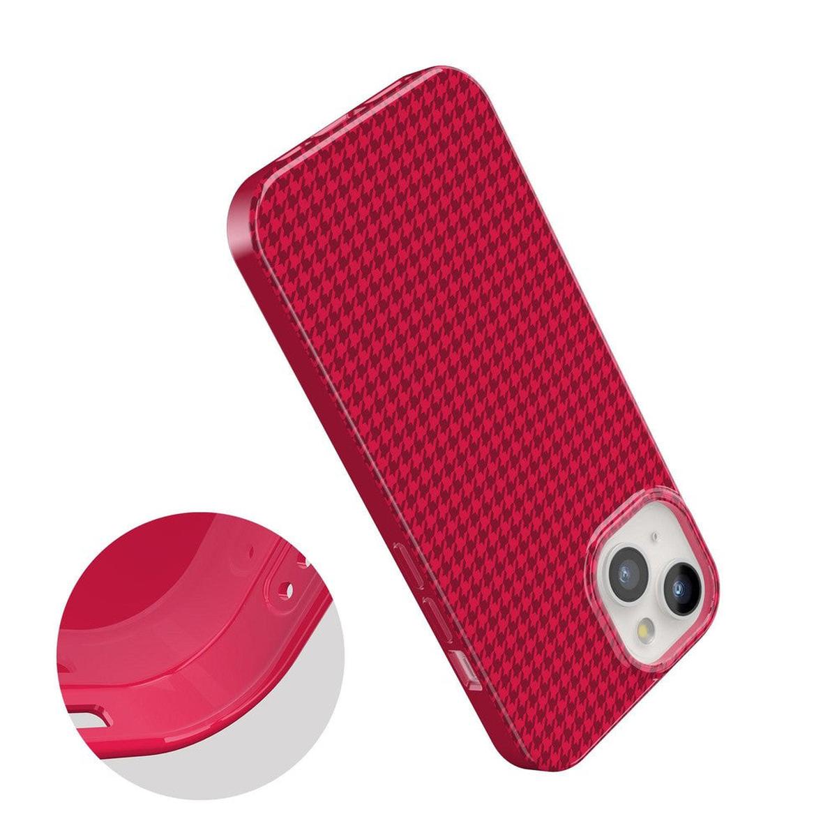 Best Dressed | Pink Houndstooth Case iPhone Case get.casely