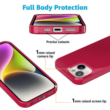 Best Dressed | Pink Houndstooth Case iPhone Case get.casely