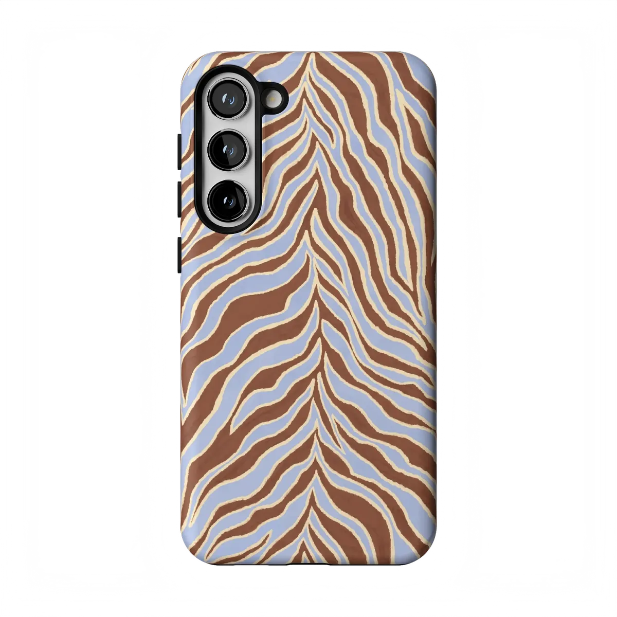 Untamed | Brown & Blue Zebra Case - Galaxy S23 Plus
