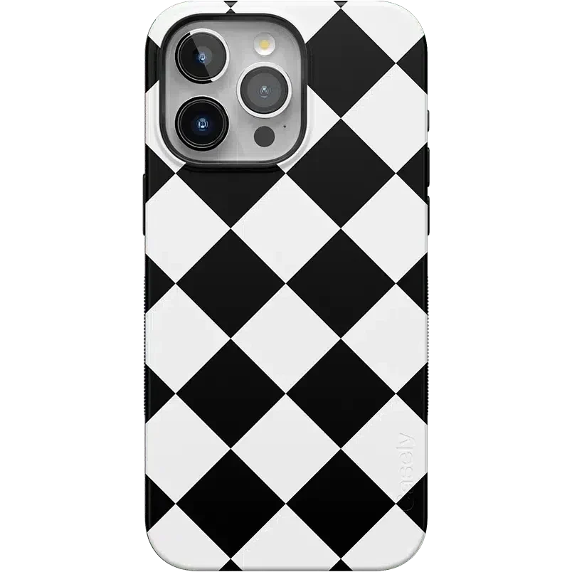 Black Checkerboard | High Contrast Design Case Phone Case Casetry Bold Flex + MagSafe® iPhone 15 Pro Max