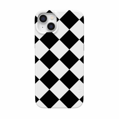 Black Checkerboard | High Contrast Design Case Phone Case Casetry Classic + MagSafe® iPhone 14 Plus