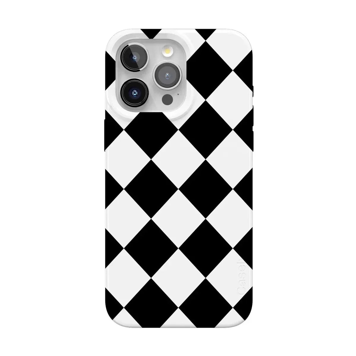 Black Checkerboard | High Contrast Design Case Phone Case Casetry Classic + MagSafe® iPhone 15 Pro Max