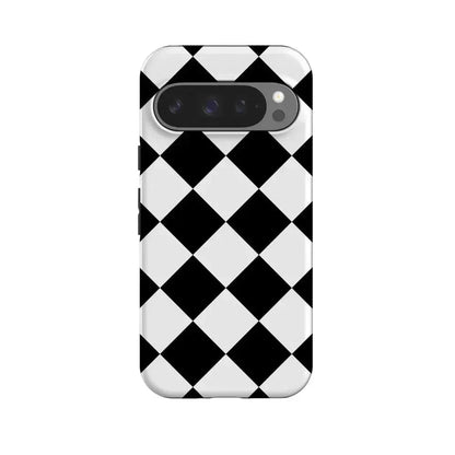 Black Checkerboard | High Contrast Design Case Phone Case Casetry Essential + MagSafe® Google Pixel 10 Pro