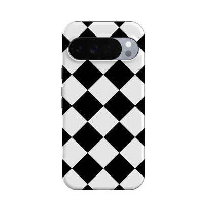 Black Checkerboard | High Contrast Design Case Phone Case Casetry Essential + MagSafe® Google Pixel 10 Pro XL
