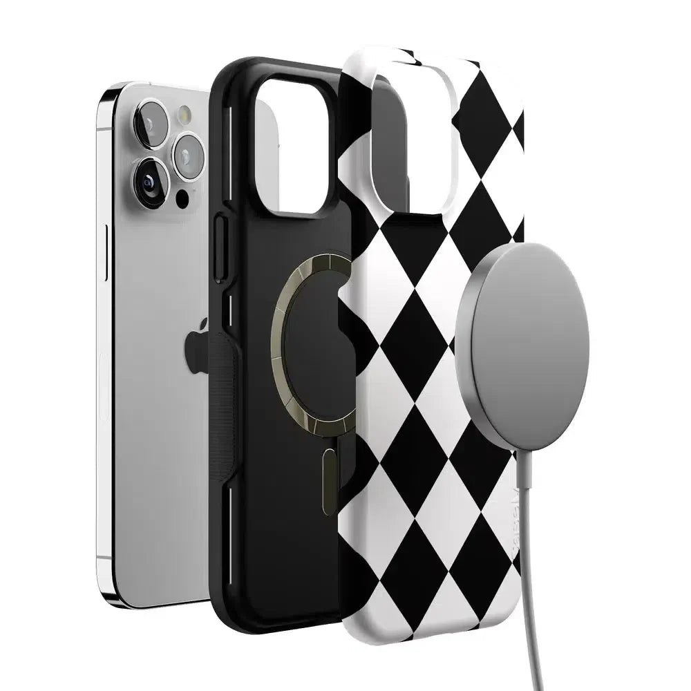 Black Checkerboard | High Contrast Design Case Phone Case Casetry