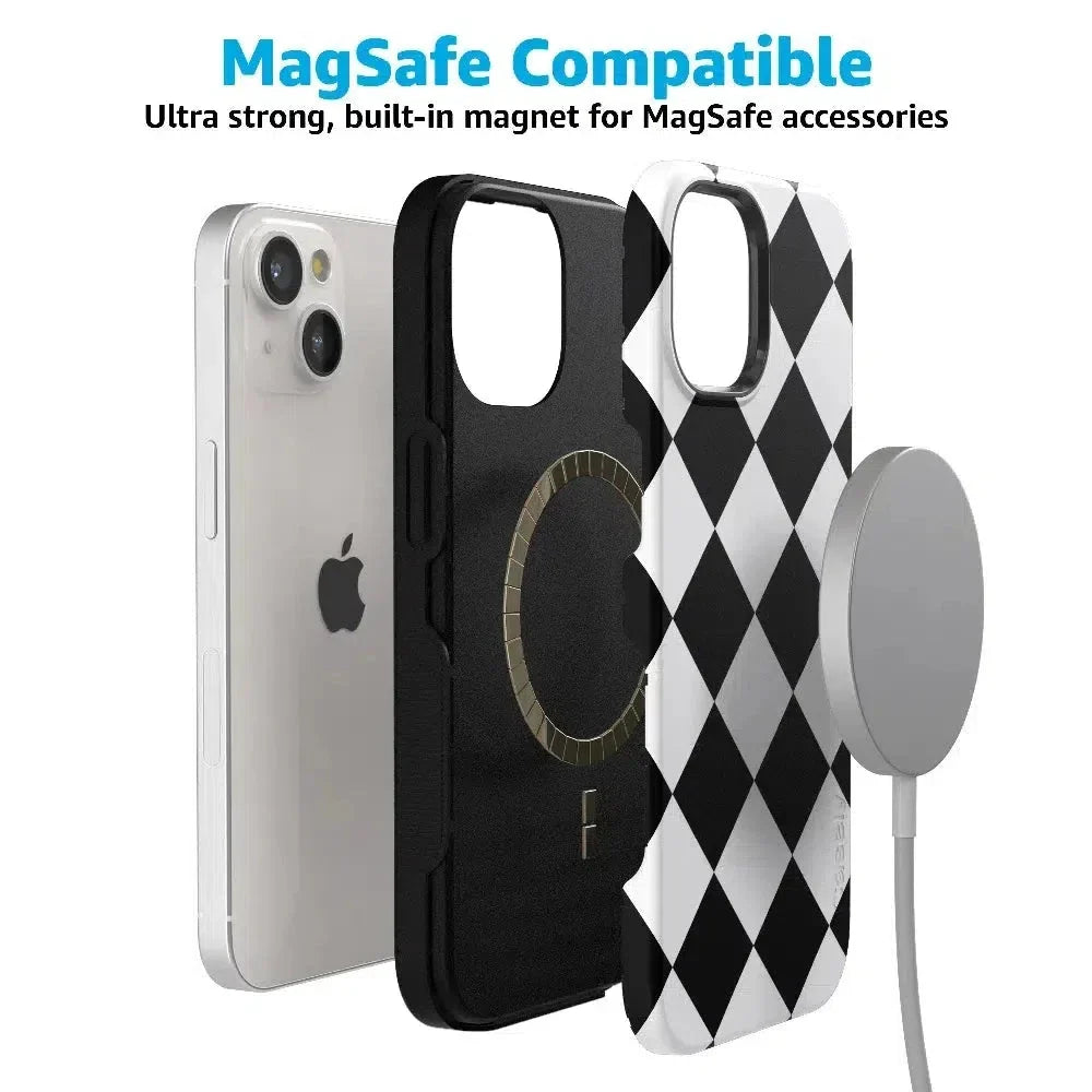 Black Checkerboard | High Contrast Design Case Phone Case Casetry