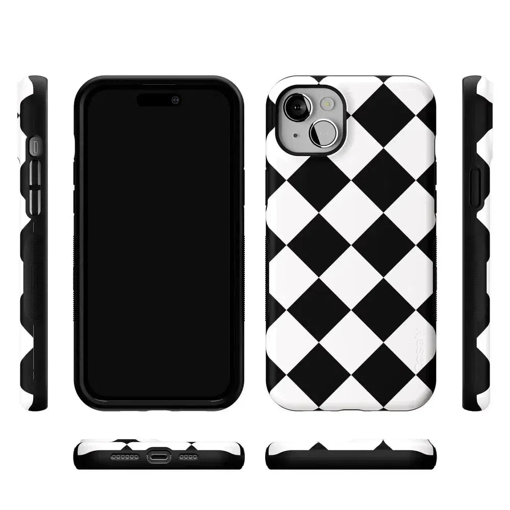 Black Checkerboard | High Contrast Design Case Phone Case Casetry