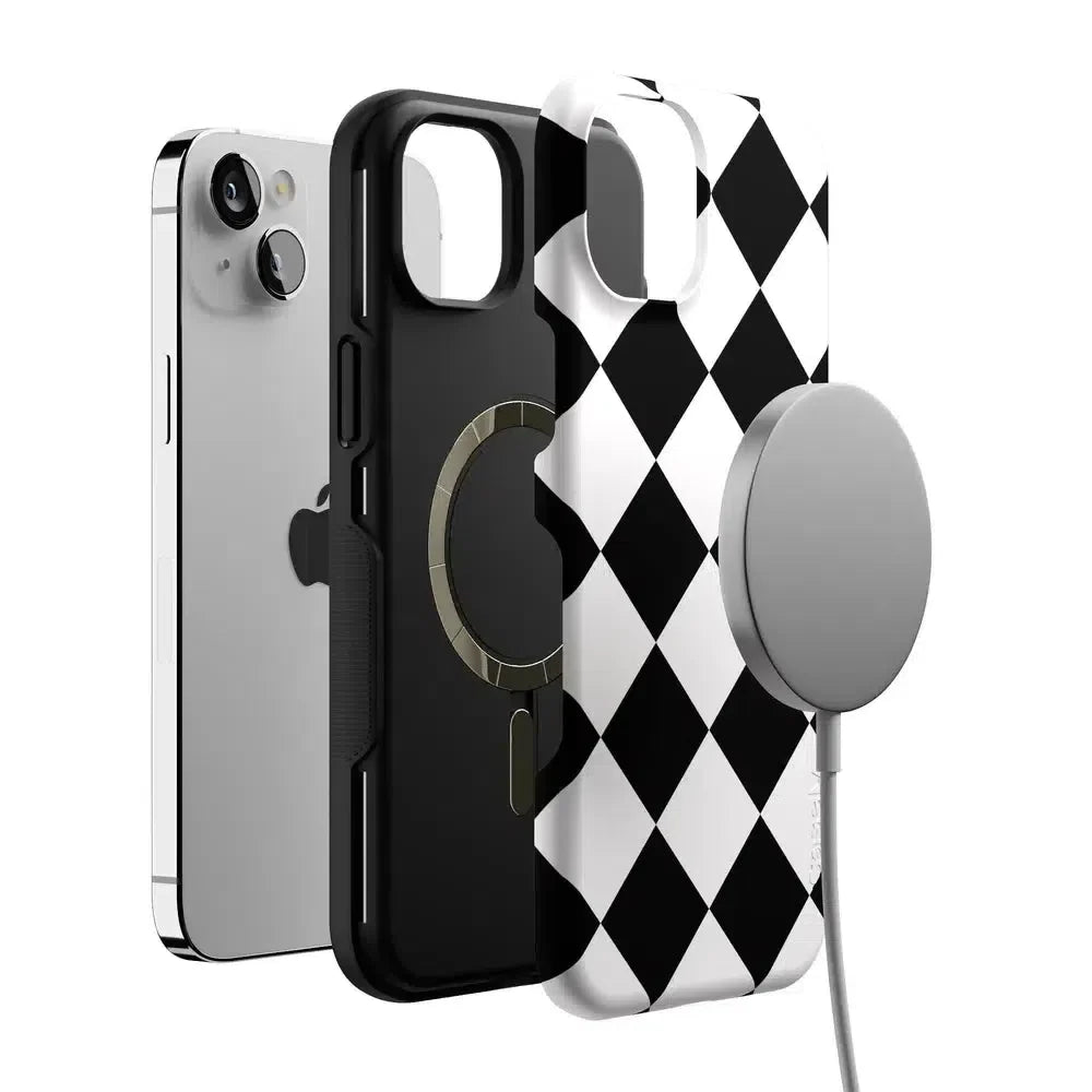 Black Checkerboard | High Contrast Design Case Phone Case Casetry