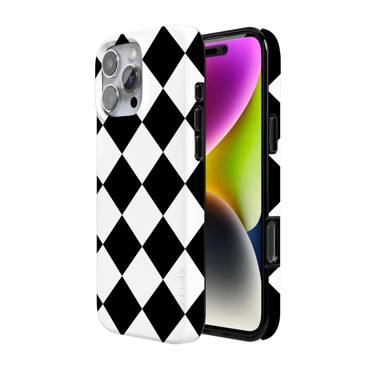 Black Checkerboard | High Contrast Design Case Phone Case Casetry