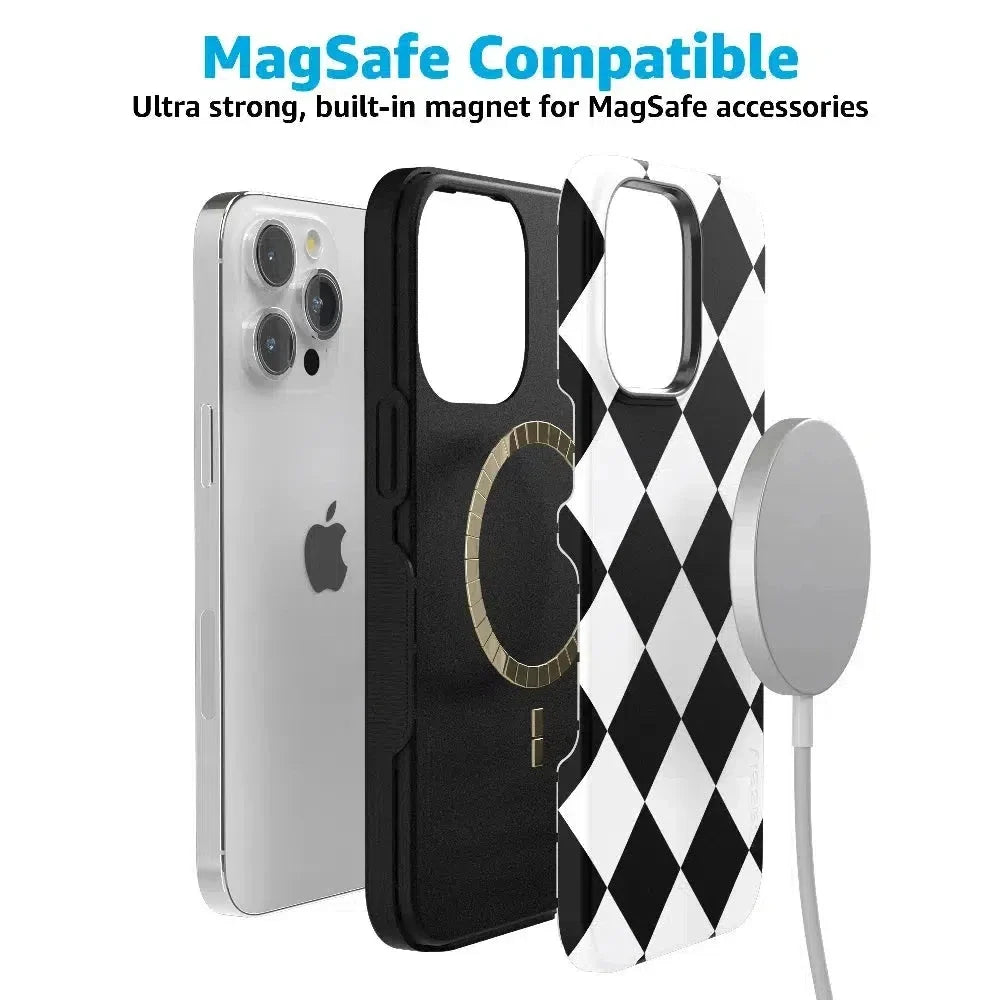 Black Checkerboard | High Contrast Design Case Phone Case Casetry