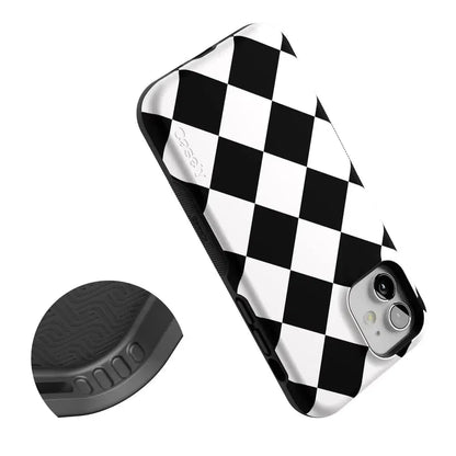 Black Checkerboard | High Contrast Design Case Phone Case Casetry