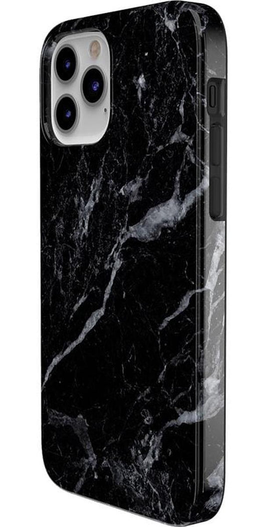 Black Pearl | Classic Black Marble Case iPhone Case get.casely