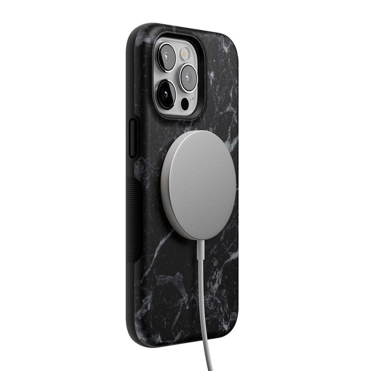 Black Pearl | Classic Black Marble Case iPhone Case get.casely
