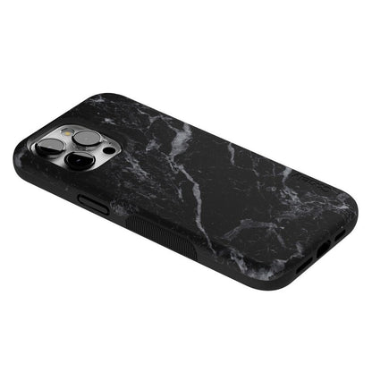 Black Pearl | Classic Black Marble Case iPhone Case get.casely