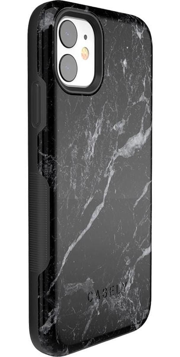 Black Pearl | Classic Black Marble Case iPhone Case get.casely