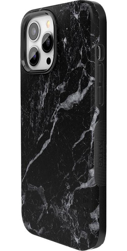 Black Pearl | Classic Black Marble Case iPhone Case get.casely