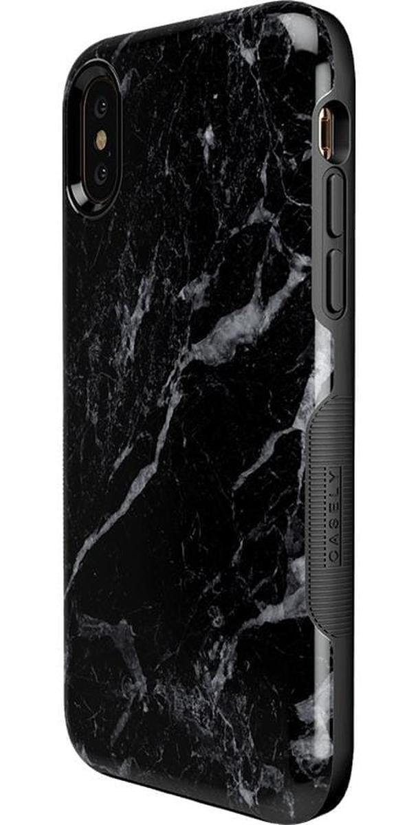 Black Pearl | Classic Black Marble Case iPhone Case get.casely