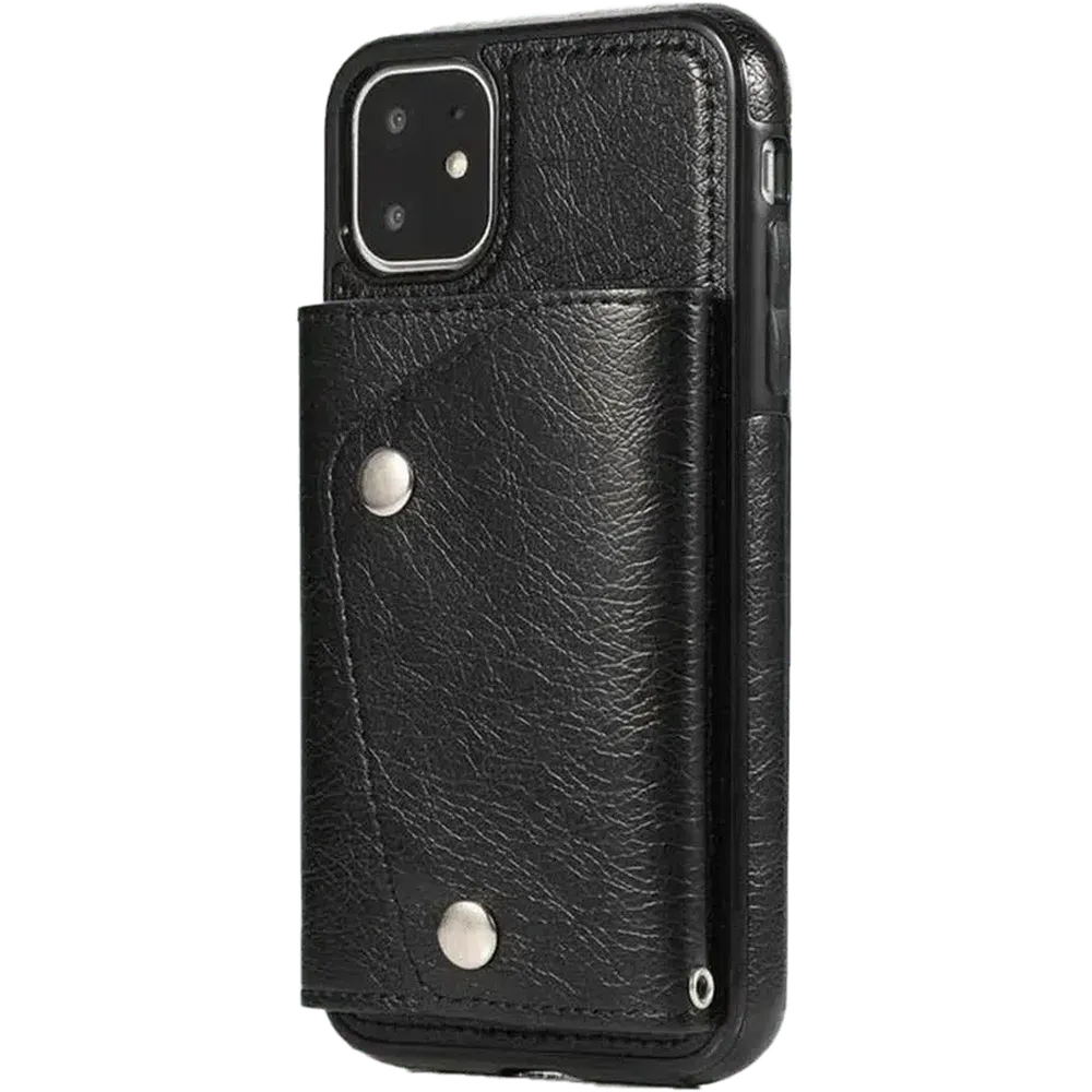 Black Vegan Leather | Wallet Case iPhone Case get.casely Wallet iPhone 11 Pro