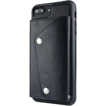 Black Vegan Leather | Wallet Case iPhone Case get.casely Wallet iPhone 7