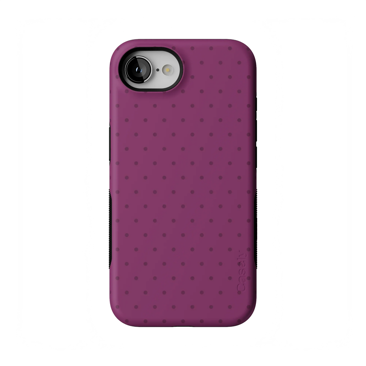 On the Dot | Plum Polka Dot Case - iPhone 16E