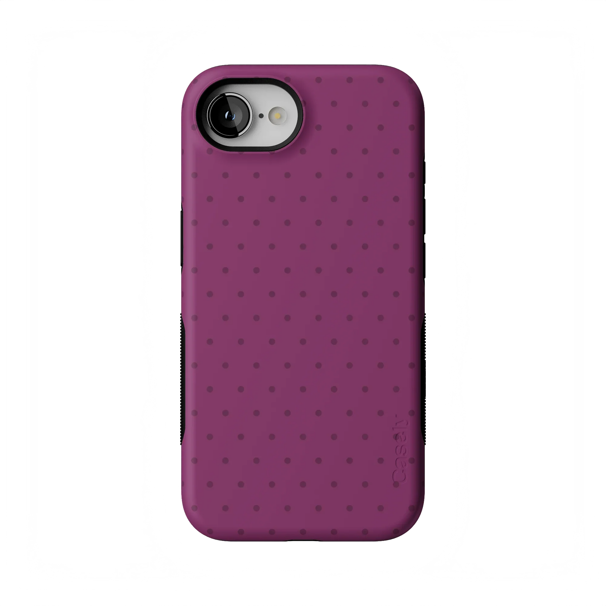 On the Dot | Plum Polka Dot Case - iPhone 16E