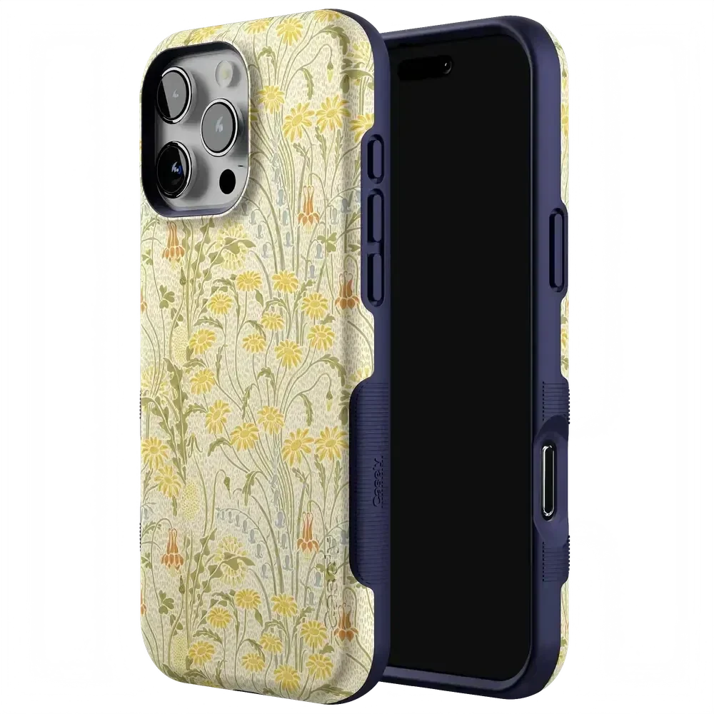 Boho Blooms | Golden Floral Case iPhone Case get.casely