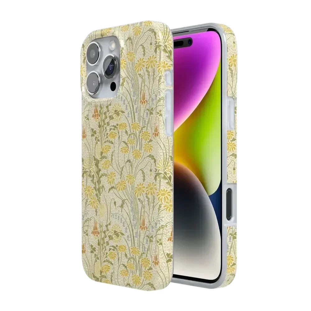 Boho Blooms | Golden Floral Case iPhone Case get.casely