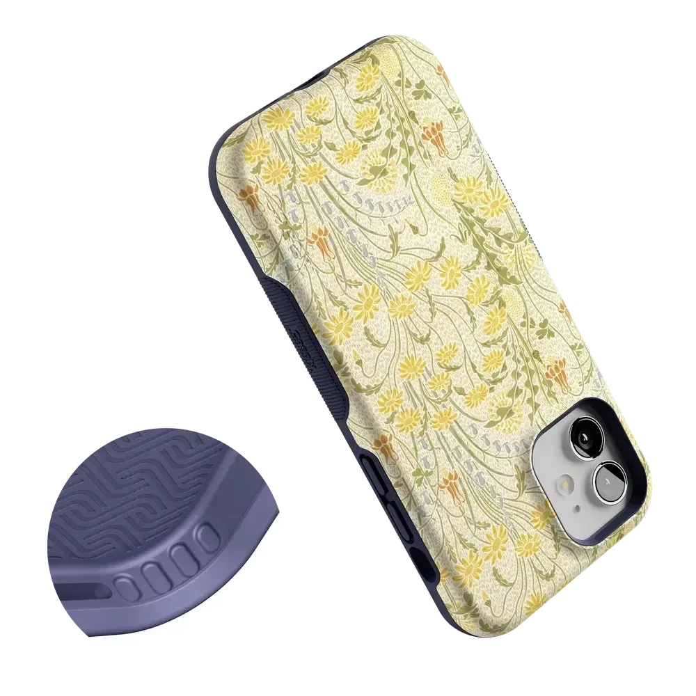 Boho Blooms | Golden Floral Case iPhone Case get.casely