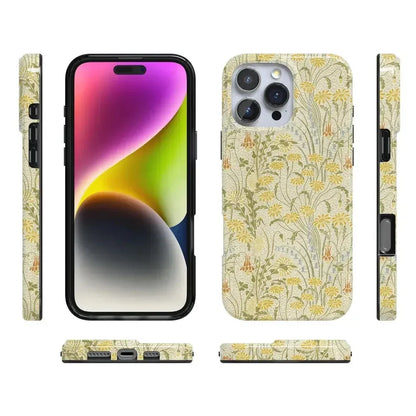 Boho Blooms | Golden Floral Case iPhone Case get.casely