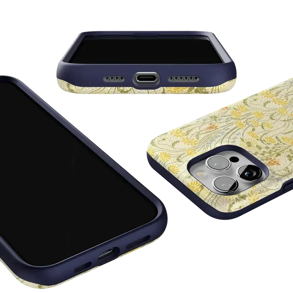 Boho Blooms | Golden Floral Case iPhone Case get.casely