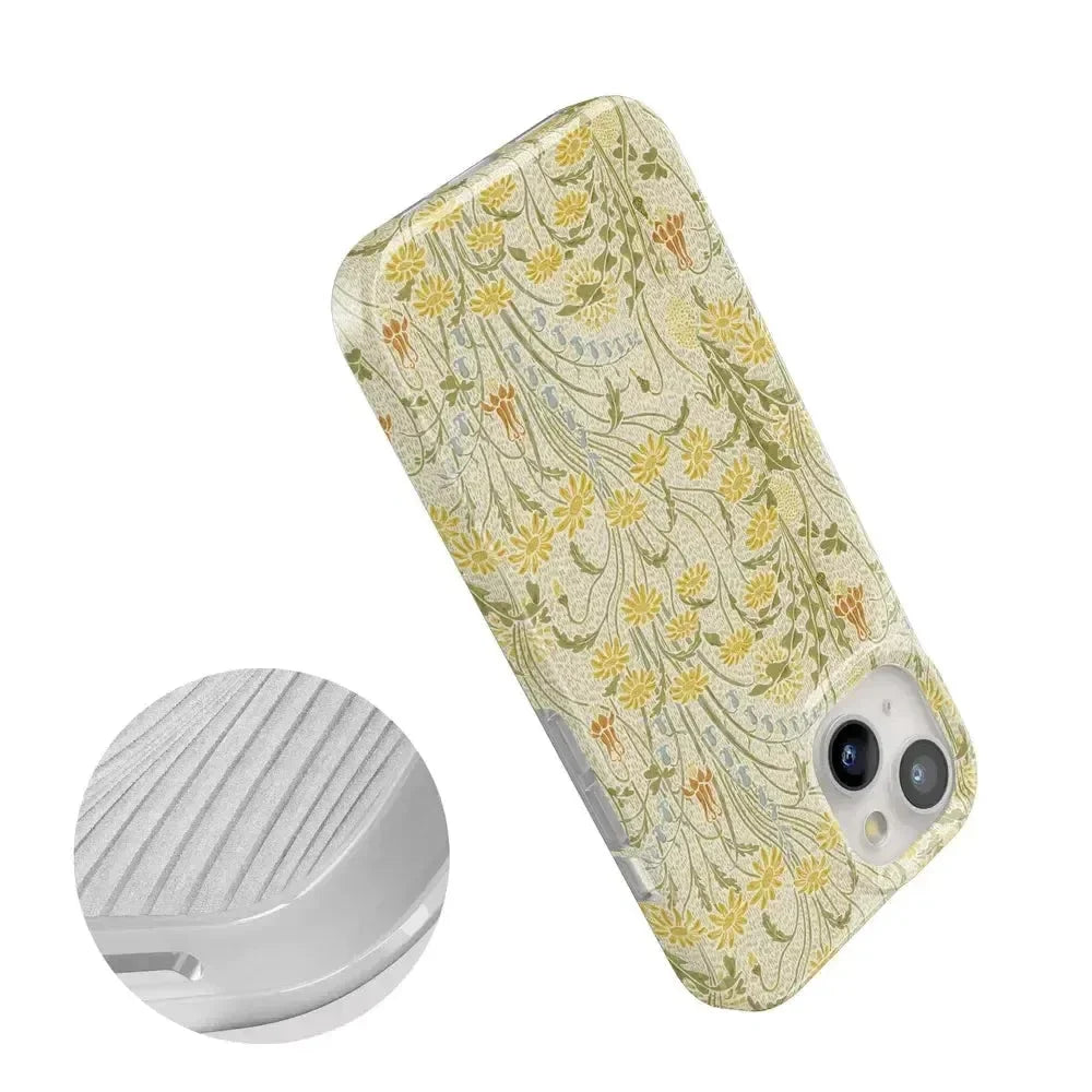 Boho Blooms | Golden Floral Case iPhone Case get.casely