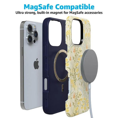 Boho Blooms | Golden Floral Case iPhone Case get.casely