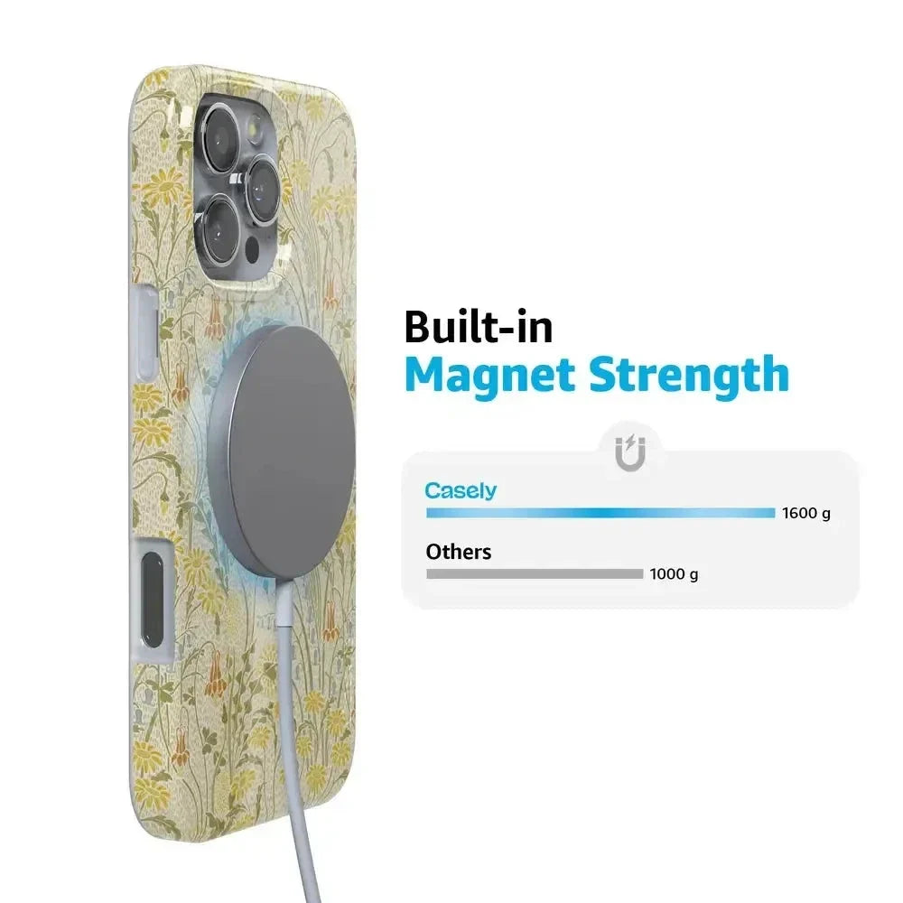Boho Blooms | Golden Floral Case iPhone Case get.casely
