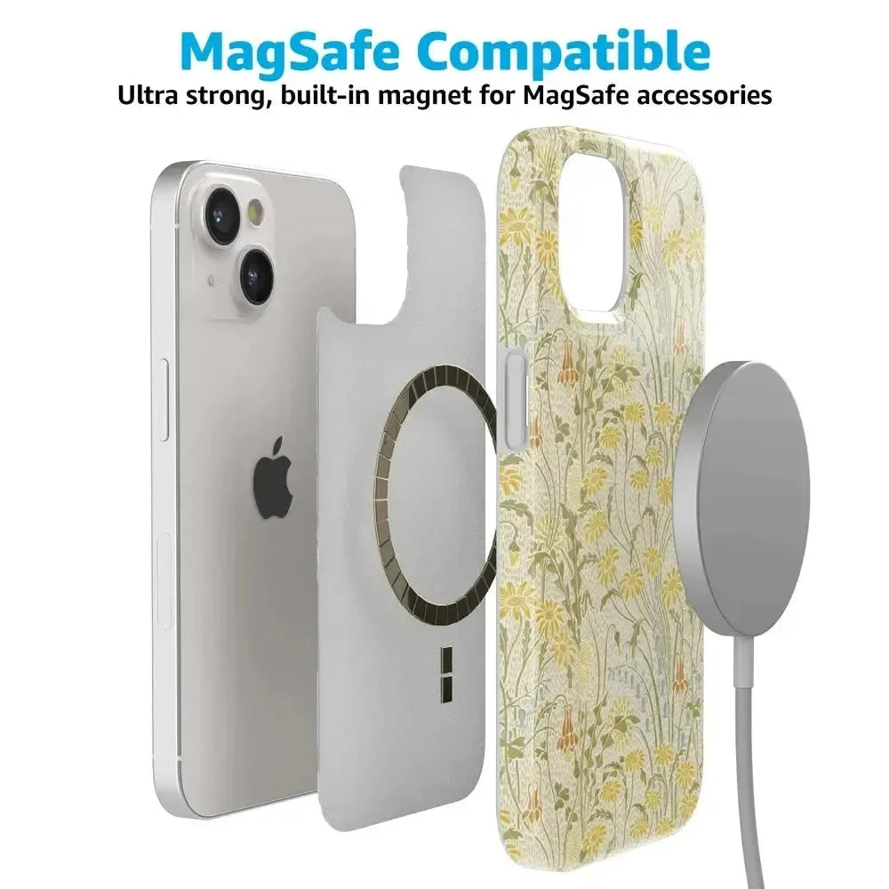 Boho Blooms | Golden Floral Case iPhone Case get.casely