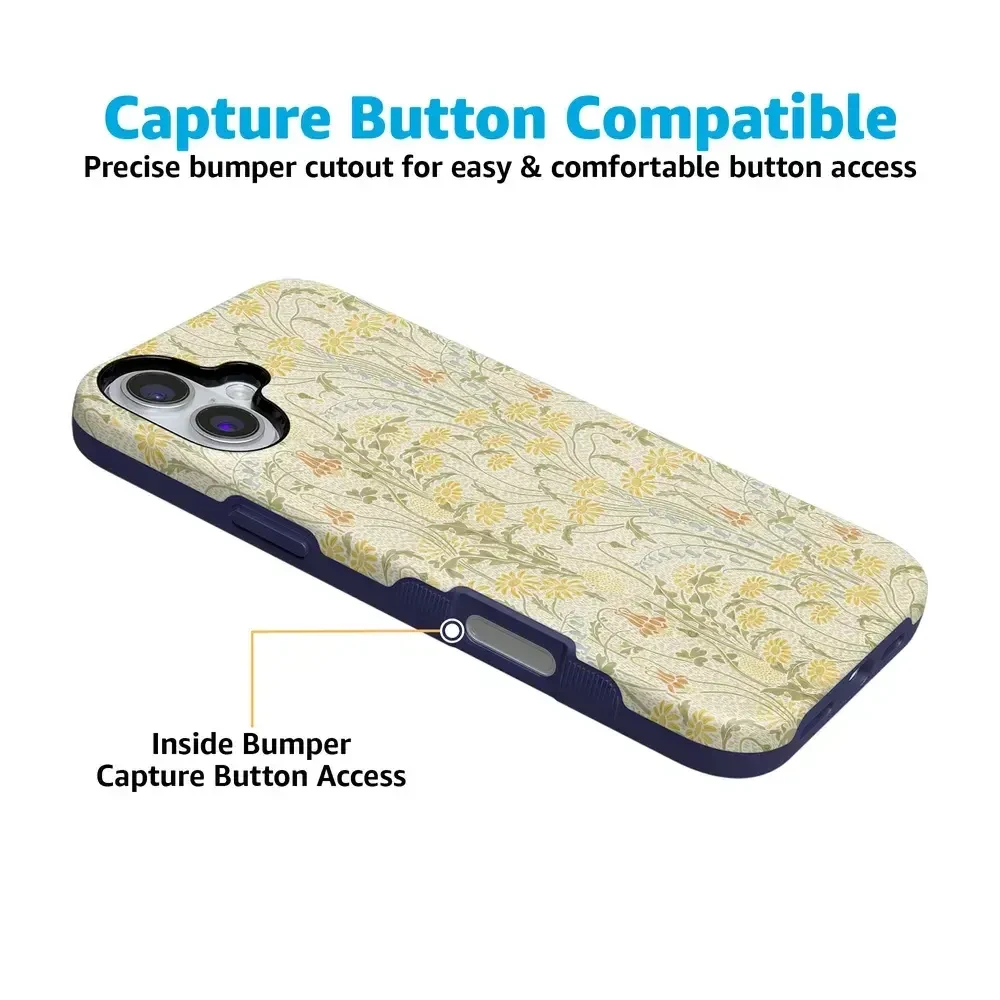 Boho Blooms | Golden Floral Case iPhone Case get.casely