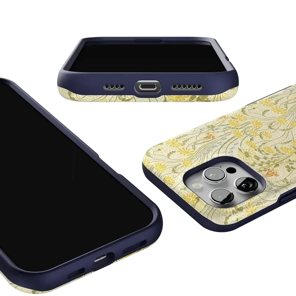 Boho Blooms | Golden Floral Case iPhone Case get.casely