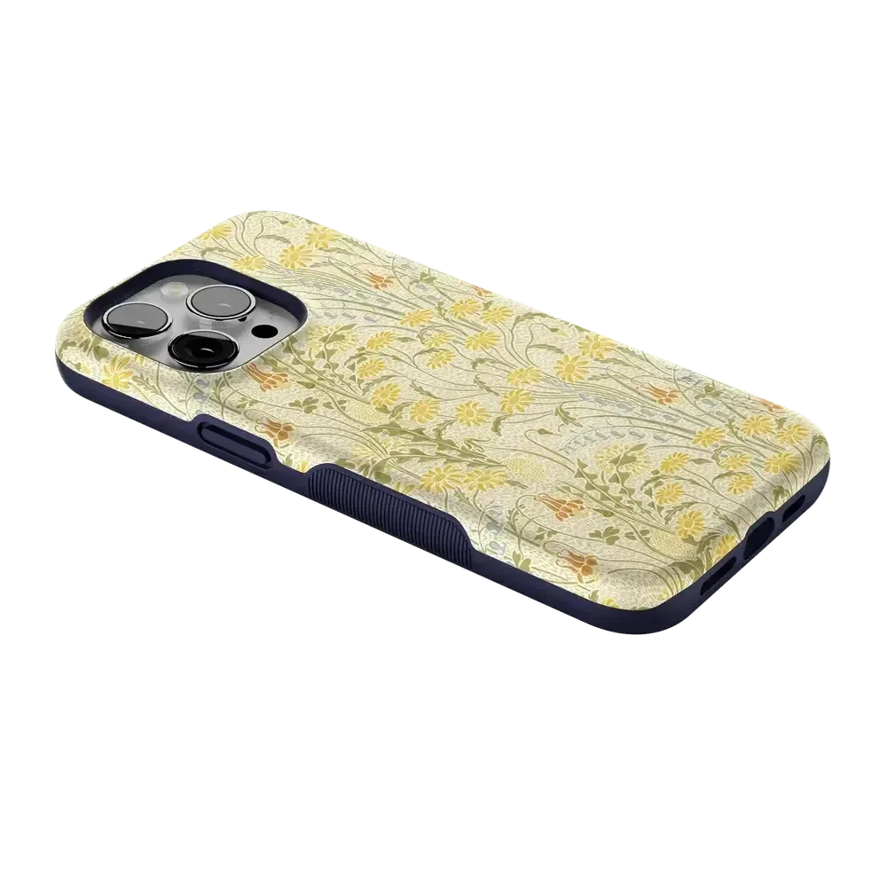 Boho Blooms | Golden Floral Case iPhone Case get.casely