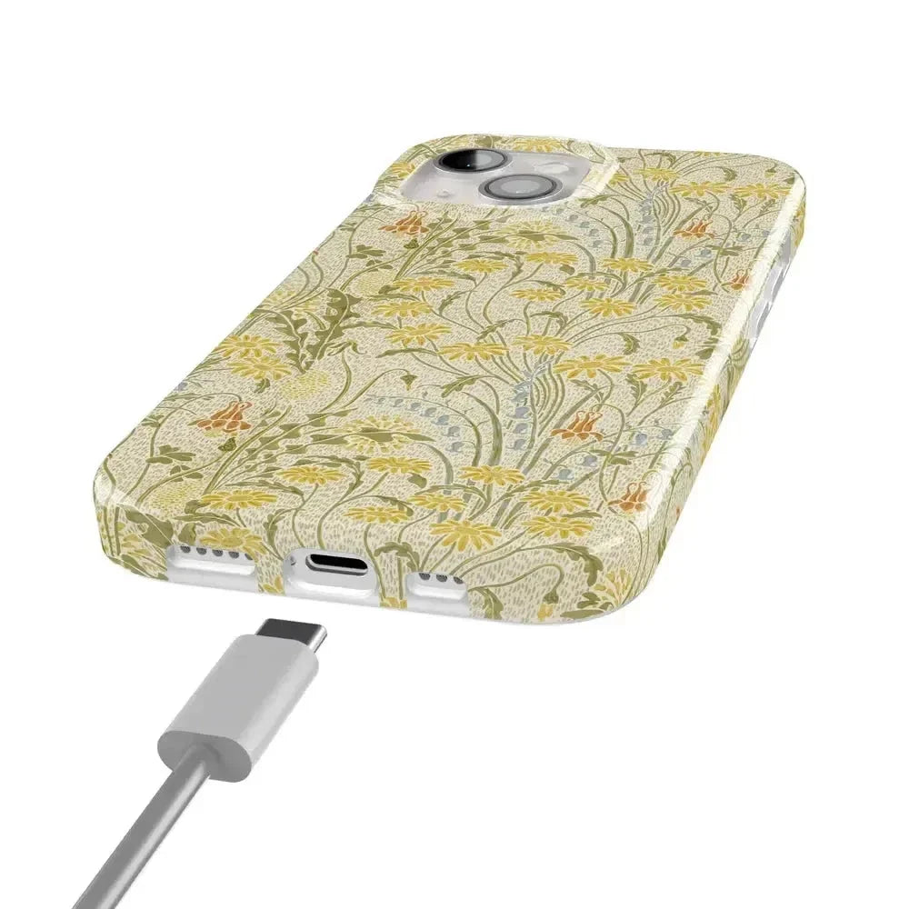 Boho Blooms | Golden Floral Case iPhone Case get.casely