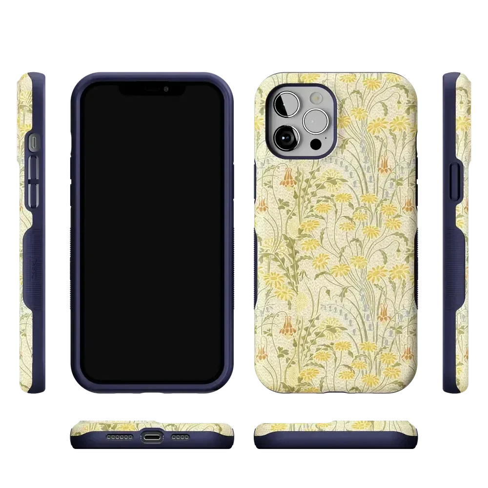 Boho Blooms | Golden Floral Case iPhone Case get.casely