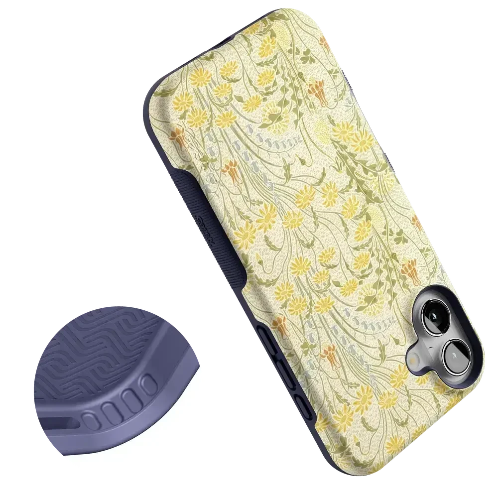 Boho Blooms | Golden Floral Case iPhone Case get.casely