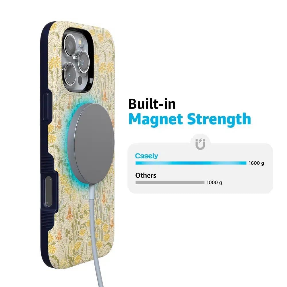 Boho Blooms | Golden Floral Case iPhone Case get.casely