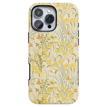 Boho Blooms | Golden Floral Case iPhone Case get.casely